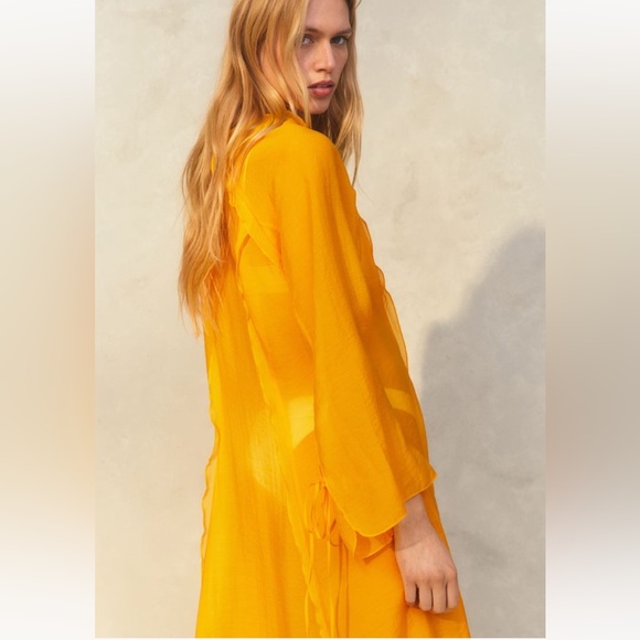 H&M Dresses Nwt Hm Voluminous Linen Dress Poshmark